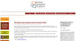 Desktop Screenshot of bioetica.org.ec