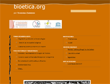 Tablet Screenshot of bioetica.org